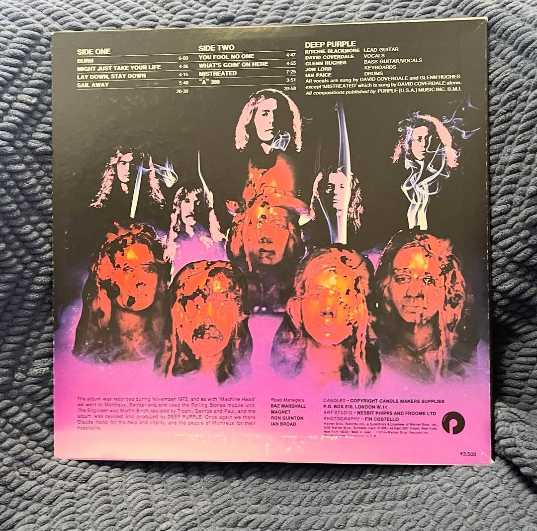 Deep Purple – Burn (Vinilo edición japonesa) - Rockydiscos